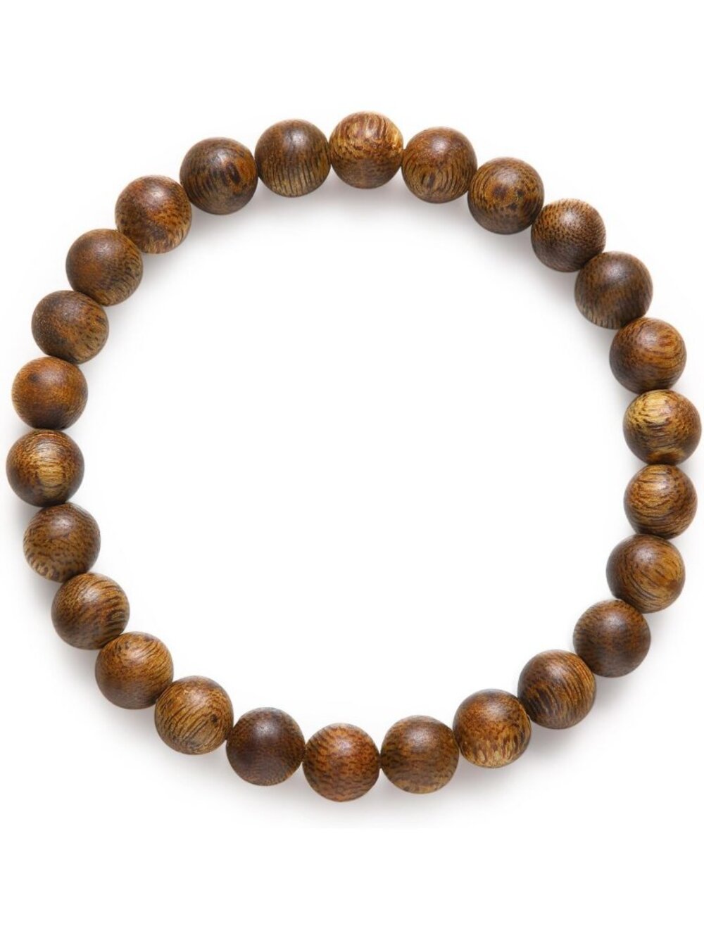 Natural Agarwood Prayer Beads Bracelet - 7mm Round Aromatic Meditation Jewelry